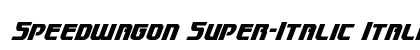 Speedwagon Super-Italic Italic font free download