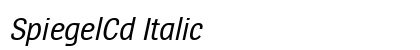SpiegelCd Italic preview