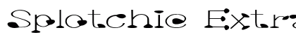 Splotchie Extra-expanded Bold Preview