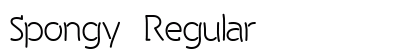 Spongy Regular font free download