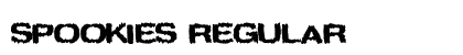 Spookies Regular Font Preview