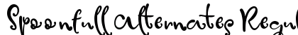 Spoonfull Alternates Regular font free download