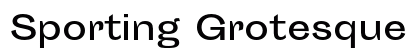 Sporting Grotesque Regular Preview