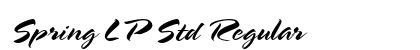 Spring LP Std Regular font free download