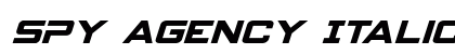 Spy Agency Italic Preview