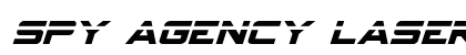 Spy Agency Laser Italic Italic font free download