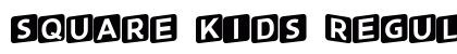 square kids Regular font free download