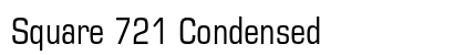 Square 721 Condensed font free download