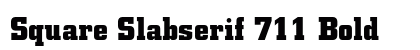 Square Slabserif 711 Bold font free download