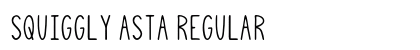 Squiggly Asta Regular font free download