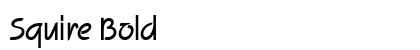 Squire Bold font free download