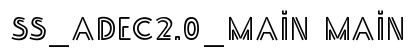 SS_Adec2.0_main main font free download