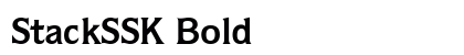 StackSSK Bold font free download