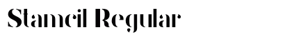 Stamcil Regular Preview