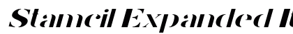 Stamcil Expanded Italic Preview