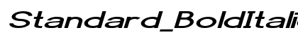 Standard_BoldItalic Normal font free download