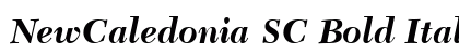 NewCaledonia SC Bold Italic Preview