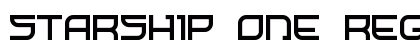 Starship One Regular font free download