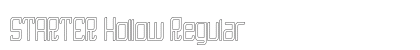 STARTER Hollow Regular Font Preview