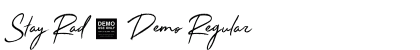 Stay Rad - Demo Regular Font Preview