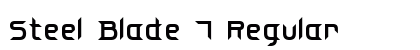 Steel Blade 7 Regular font free download