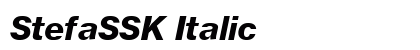 StefaSSK Italic Preview