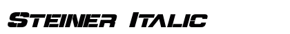 Steiner Italic Font Preview