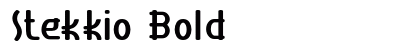 Stekkio Bold Preview