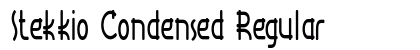 Stekkio Condensed Regular Preview