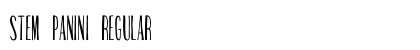 Stem Panini Regular font free download