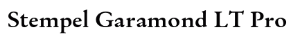 Stempel Garamond LT Pro Bold Preview