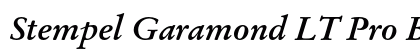 Stempel Garamond LT Pro Bold Italic Preview