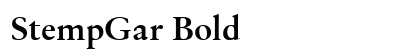 StempGar Bold font free download