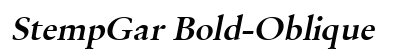 StempGar Bold-Oblique font free download