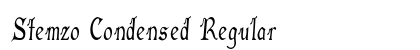 Stemzo Condensed Regular font free download