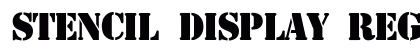 Stencil Display Regular Font Preview