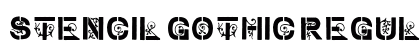 stencil gothic Regular font free download