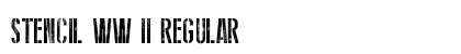 Stencil WW II Regular font free download