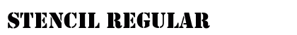 Stencil Regular font free download