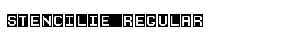 Stencilie Regular font free download