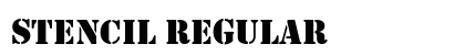 Stencil Regular font free download