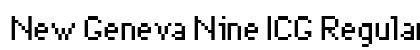New Geneva Nine ICG Regular Font Preview