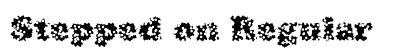 Stepped on Regular font free download