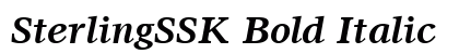 SterlingSSK Bold Italic preview