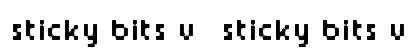 Sticky bits v2 Sticky bits v2 font free download