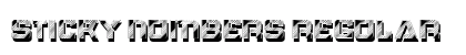 Sticky Numbers Regular Font Sticky Numbers Regular Font Preview