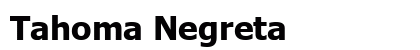 Tahoma Negreta Preview