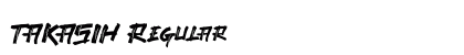 TAKASIH Regular Font Preview