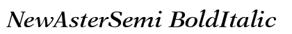 NewAsterSemi BoldItalic font free download