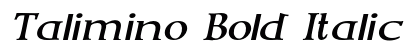 Talimino Bold Italic font free download